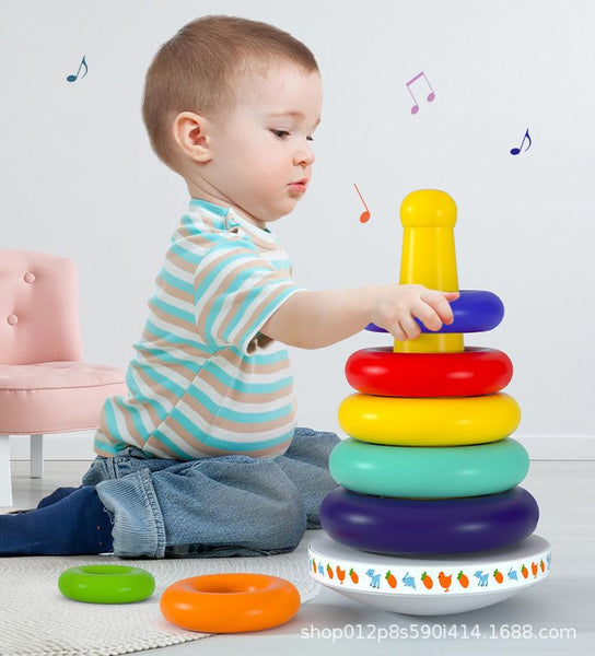 Montessori Rotating Rainbow Tower